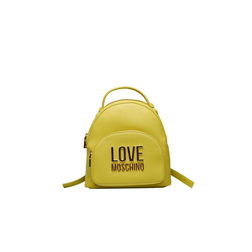 Yellow Polyethylene Backpack