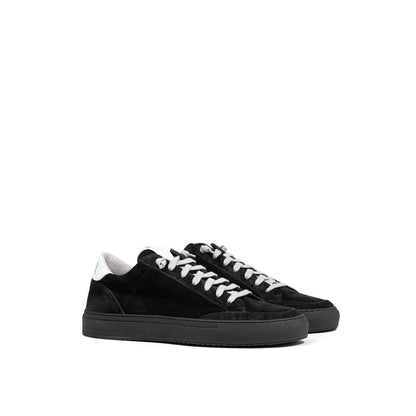  - Black Leather Scamociata Sneaker