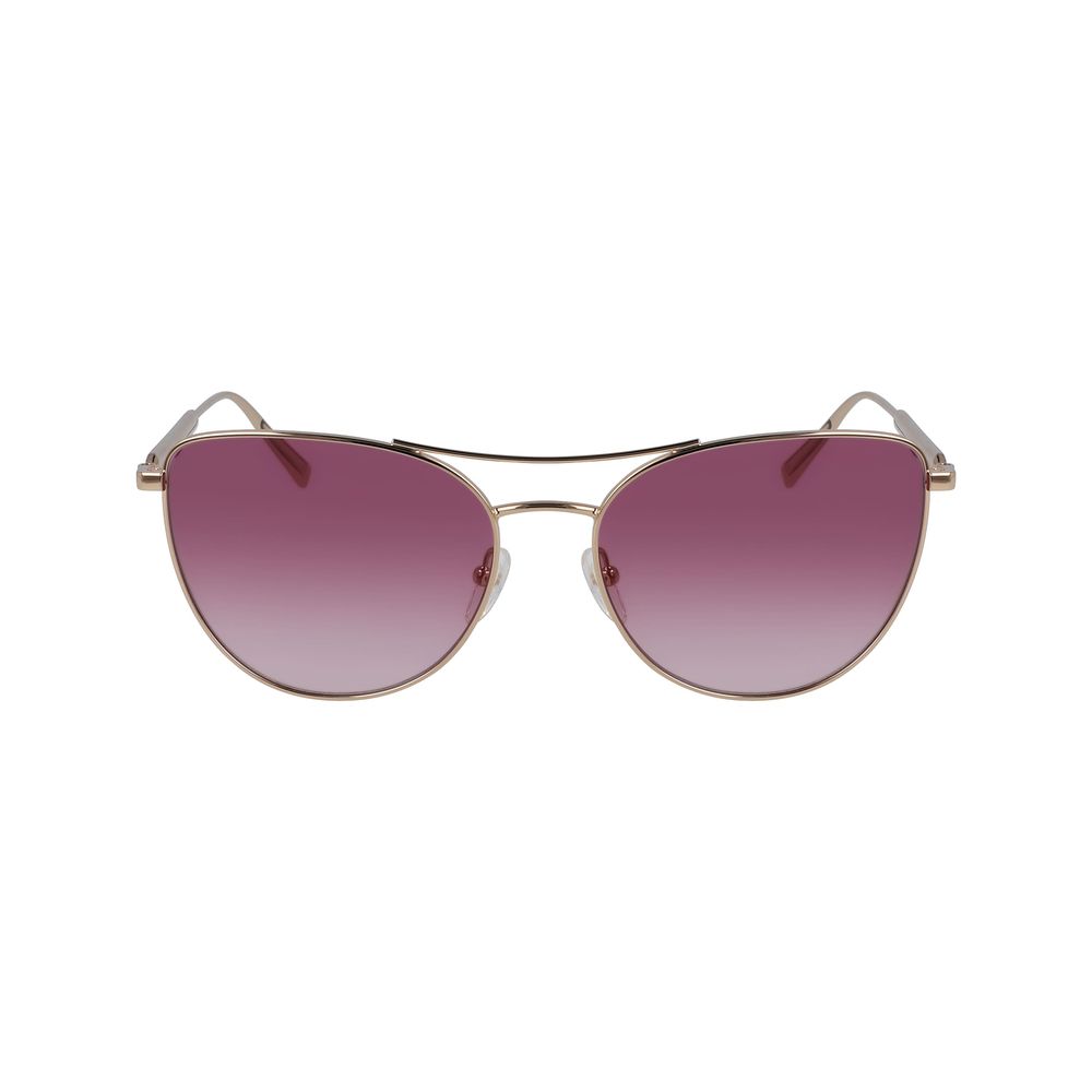  - Rose Gold Metal Sunglasses