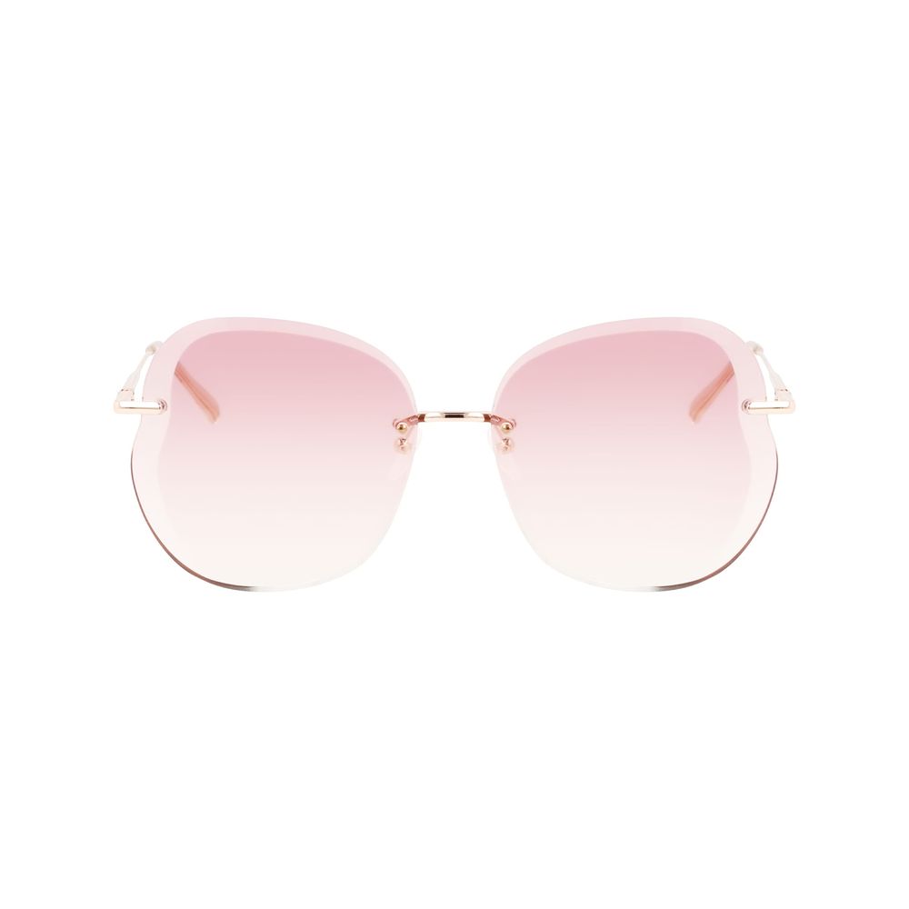  - Rose Gold Metal Sunglasses