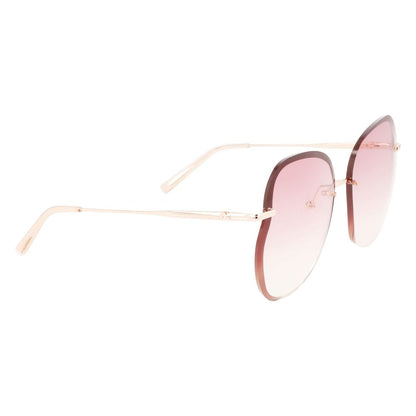  - Rose Gold Metal Sunglasses