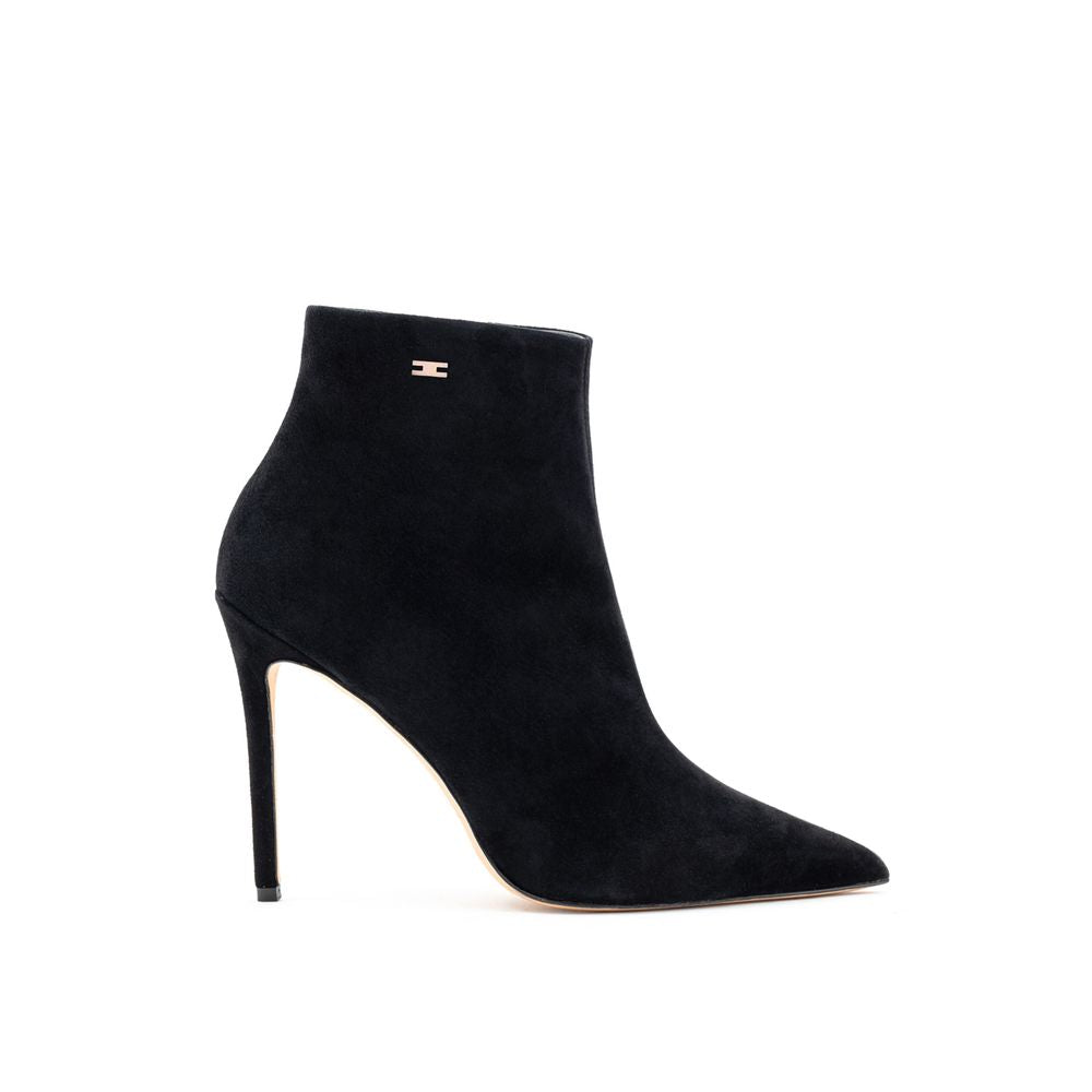 Black Leather Scamociata Boots