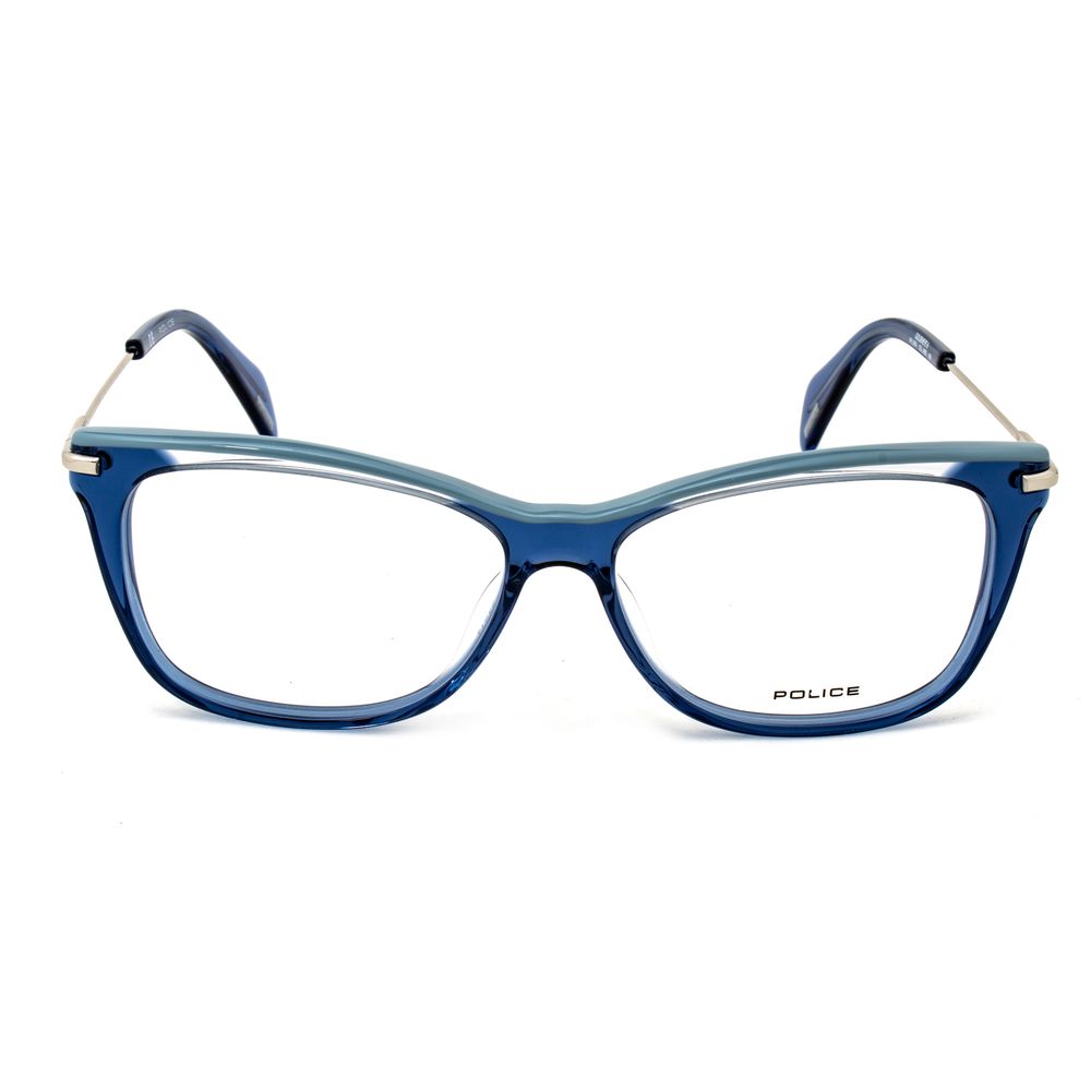 Police Women’s Sunglasses – Shiny Translucent Blue Acetate Frame