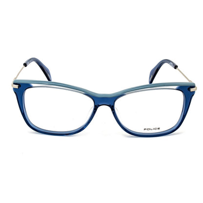 Police Women’s Sunglasses – Shiny Translucent Blue Acetate Frame