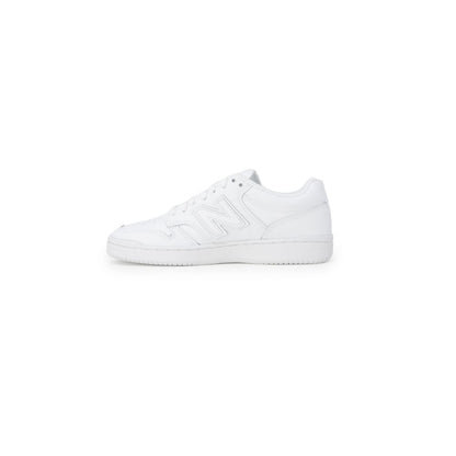 White Synthetic Leather Sneaker - The Luxe Alliance