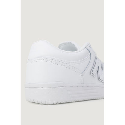 White Synthetic Leather Sneaker - The Luxe Alliance