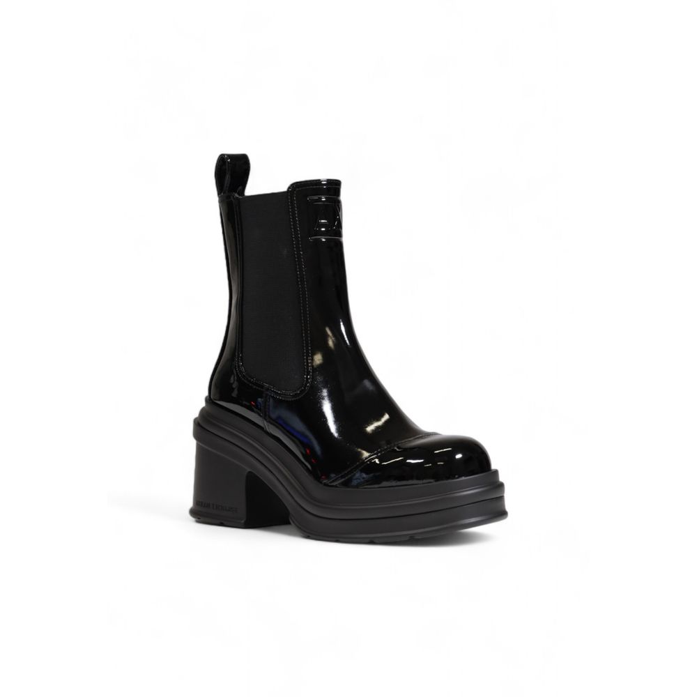 Black Polyester Boot - The Luxe Alliance