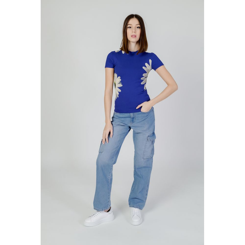  - Blue Viscose Tops & T-Shirt