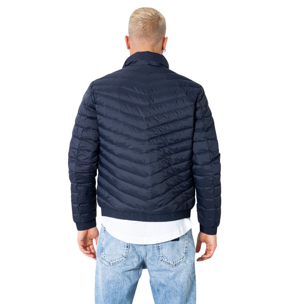 Blue Polyester Jacket - The Luxe Alliance