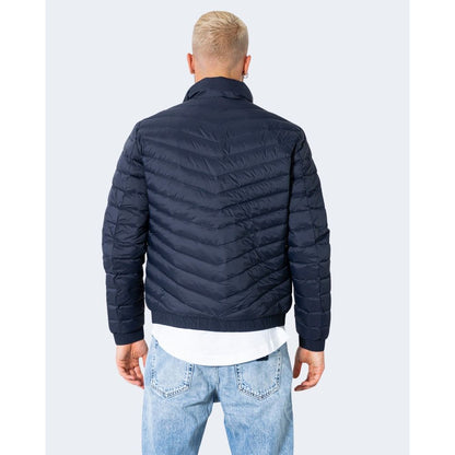 Blue Polyester Jacket - The Luxe Alliance