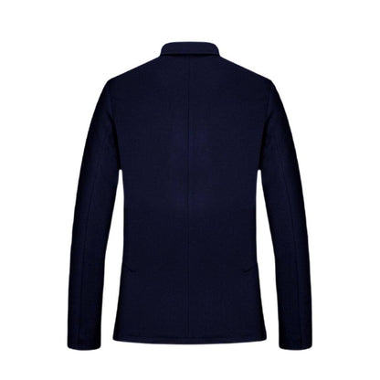 Blue Viscose Blazer - The Luxe Alliance