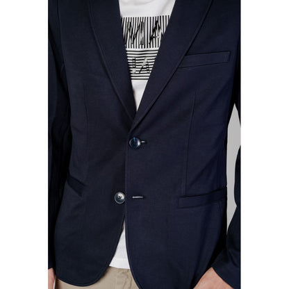 Blue Viscose Blazer - The Luxe Alliance