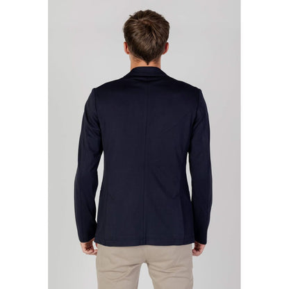 Blue Viscose Blazer - The Luxe Alliance