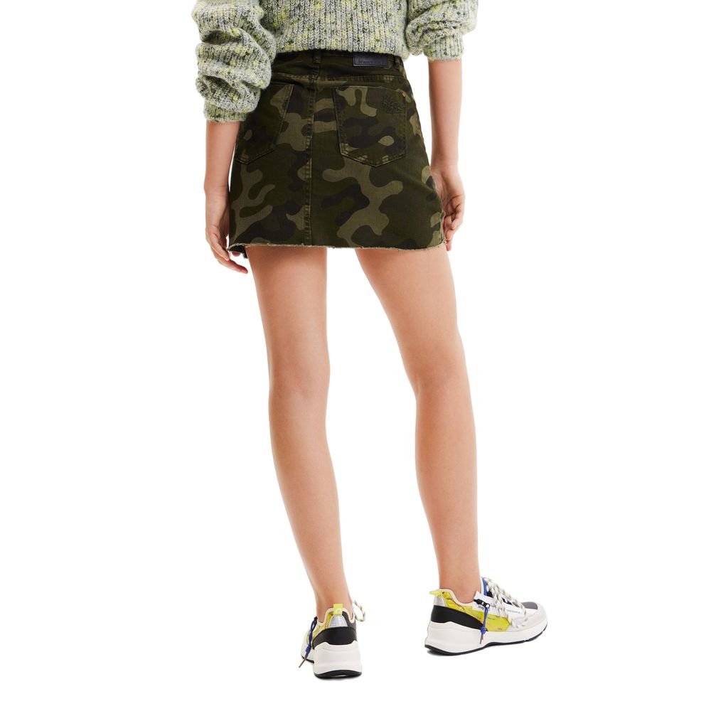 Army Cotton Skirt - The Luxe Alliance