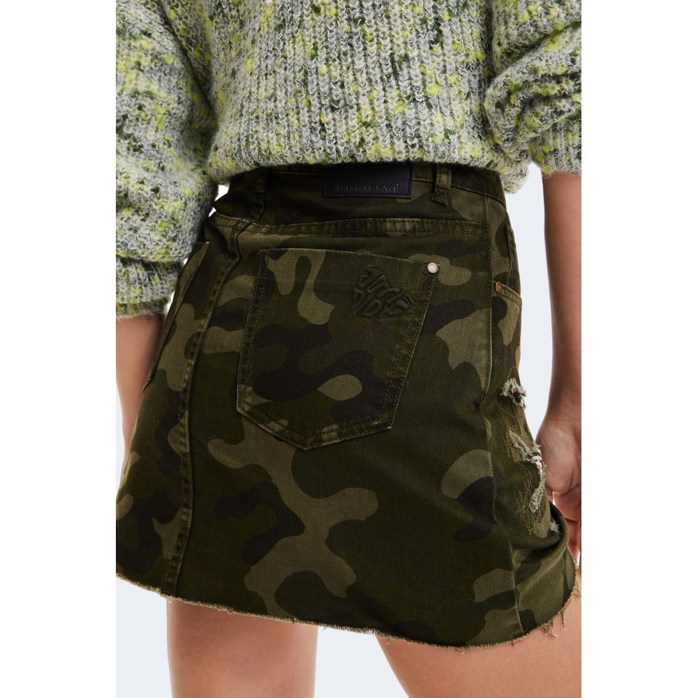 Army Cotton Skirt - The Luxe Alliance