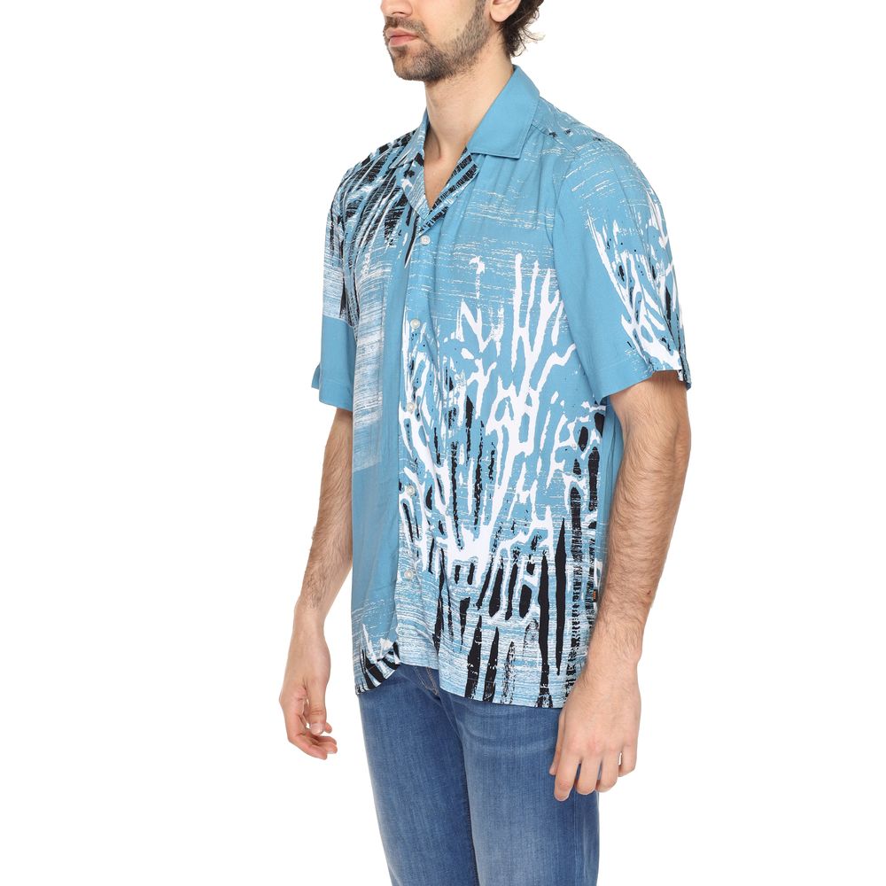  - Blue Viscose Shirt