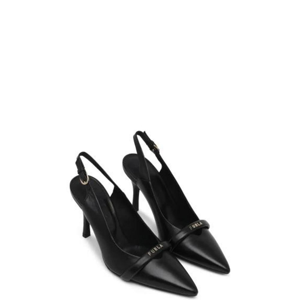  - Black Leather Pump