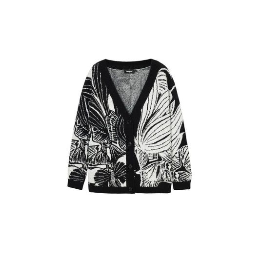  - Black Acrylic Cardigan