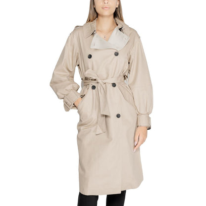  - Beige Cotton Jackets & Coat