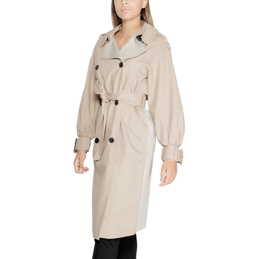  - Beige Cotton Jackets & Coat