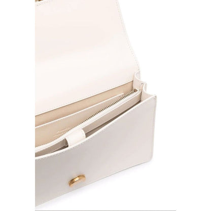  - White Leather Handbag