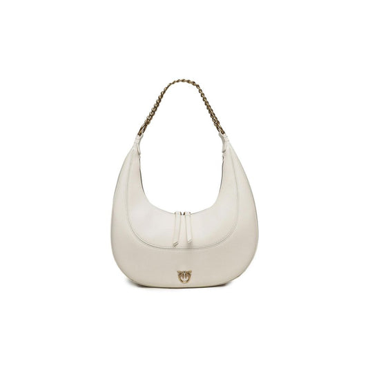  - White Leather Handbag