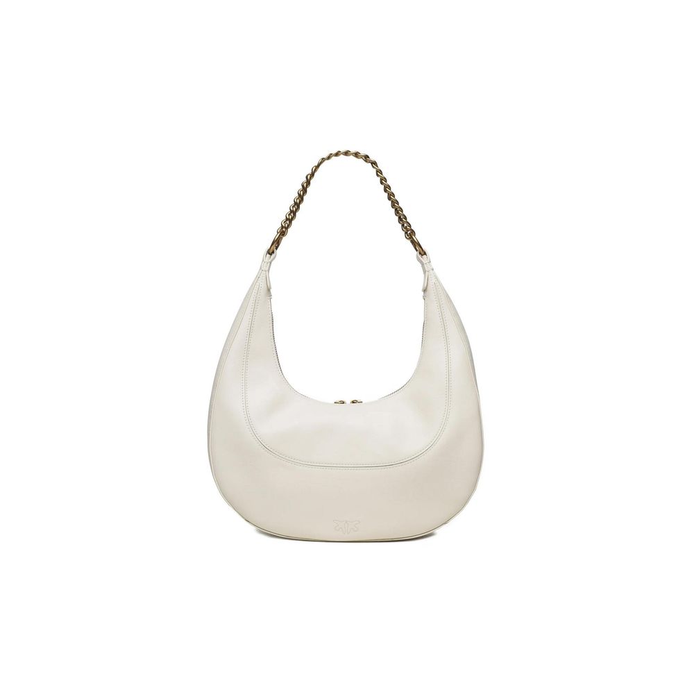  - White Leather Handbag