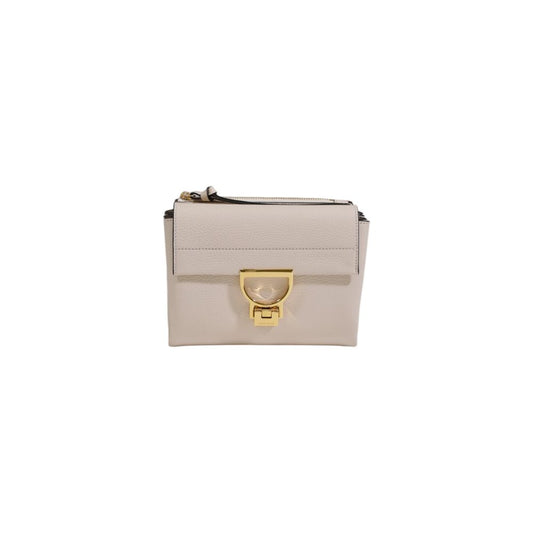  - White Leather Handbag