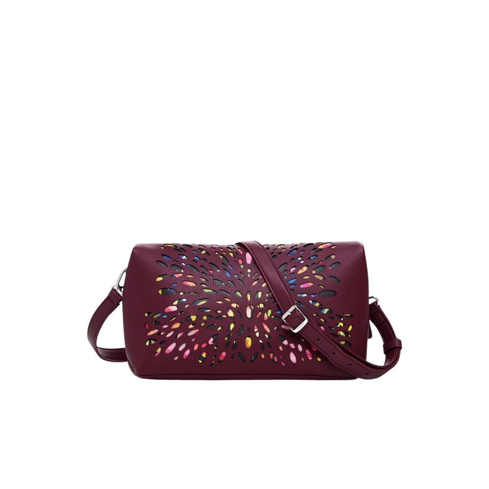  - Bordeaux Polyethylene Handbag