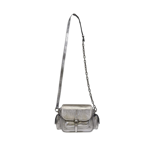 Silver Leather Handbag - The Luxe Alliance