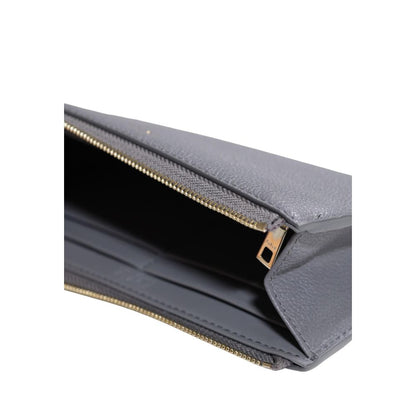 Gray Leather Wallet - The Luxe Alliance