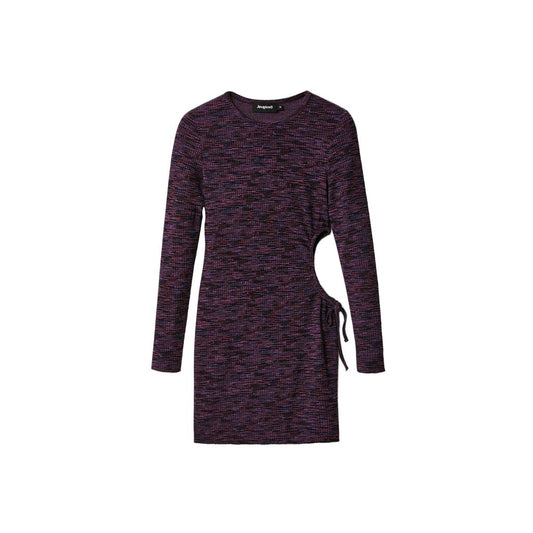 Purple Polyester Dress - The Luxe Alliance