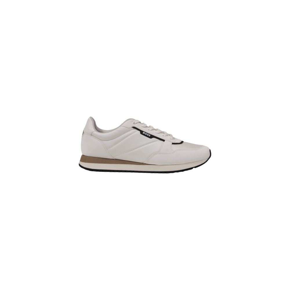 White Polyester Sneaker - The Luxe Alliance