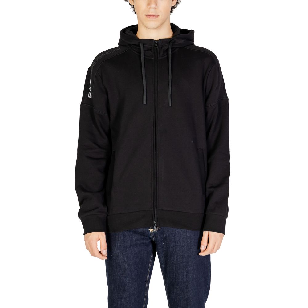 Men's Black Cotton Sweater - Essential Fall/Winter Layer
