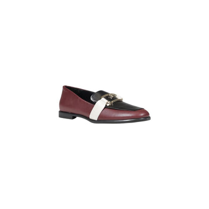  - Purple Leather Flat Shoe