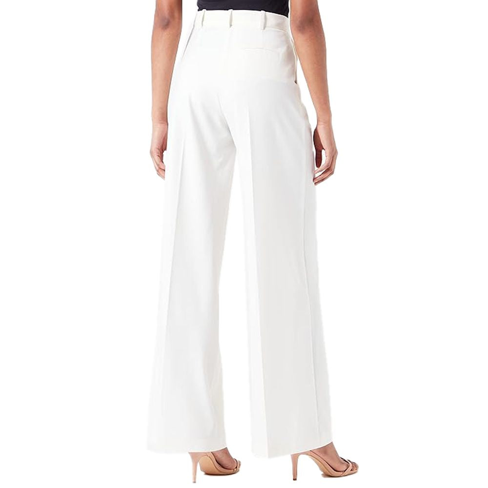 White Polyester Jeans & Pant - The Luxe Alliance