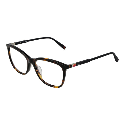 Fila Brown Women’s Optical Glasses – Square Full-Rim Frame, 54mm