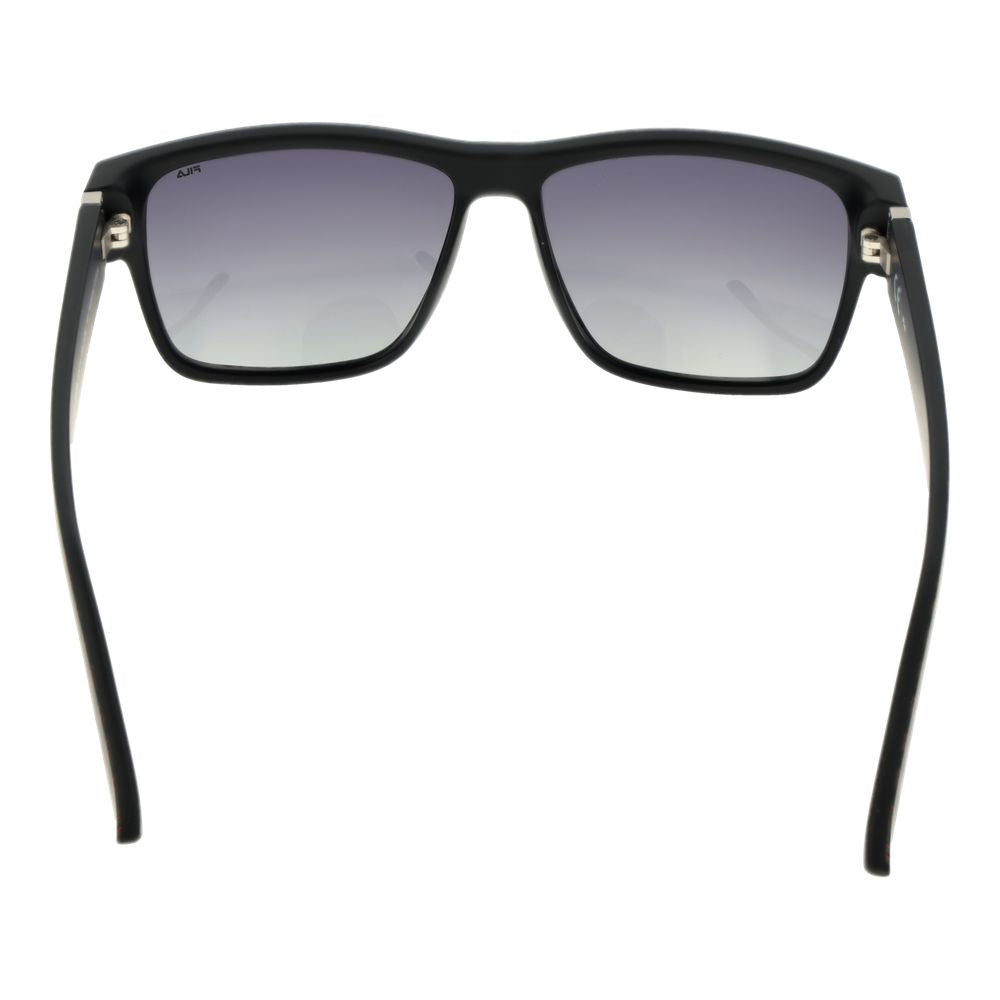 Fila Black Men's Sunglasses – Stylish Square Frames with Grey Polarized Lenses