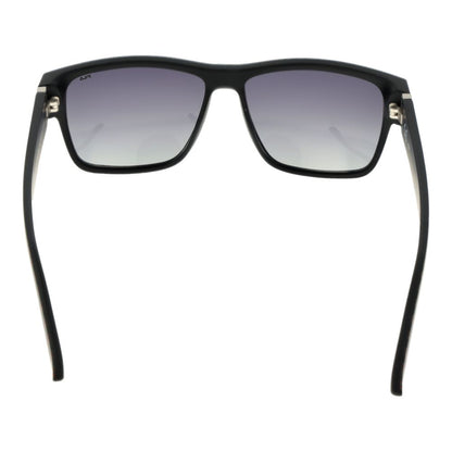 Fila Black Men's Sunglasses – Stylish Square Frames with Grey Polarized Lenses