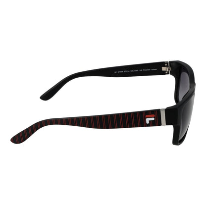 Fila Black Men's Sunglasses – Stylish Square Frames with Grey Polarized Lenses