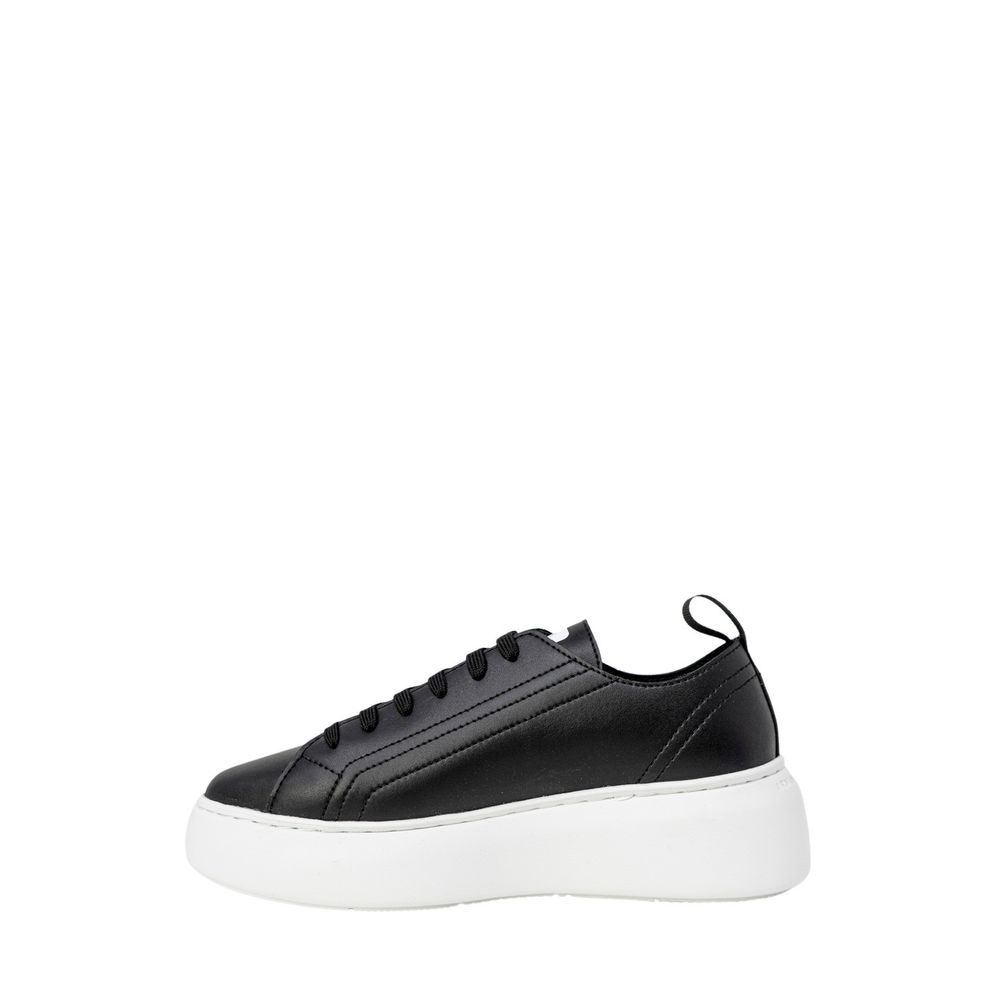  - Black Synthetic Leather Sneaker