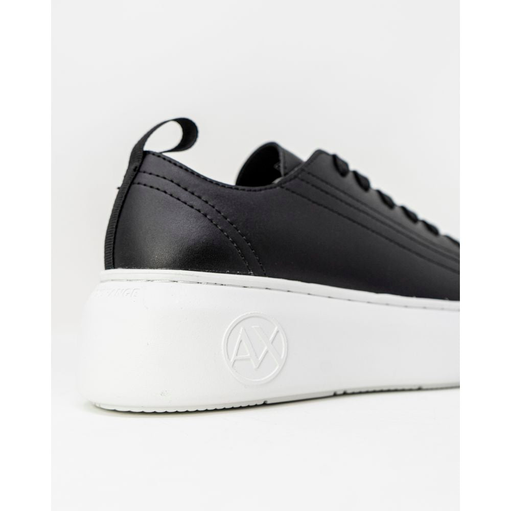  - Black Synthetic Leather Sneaker