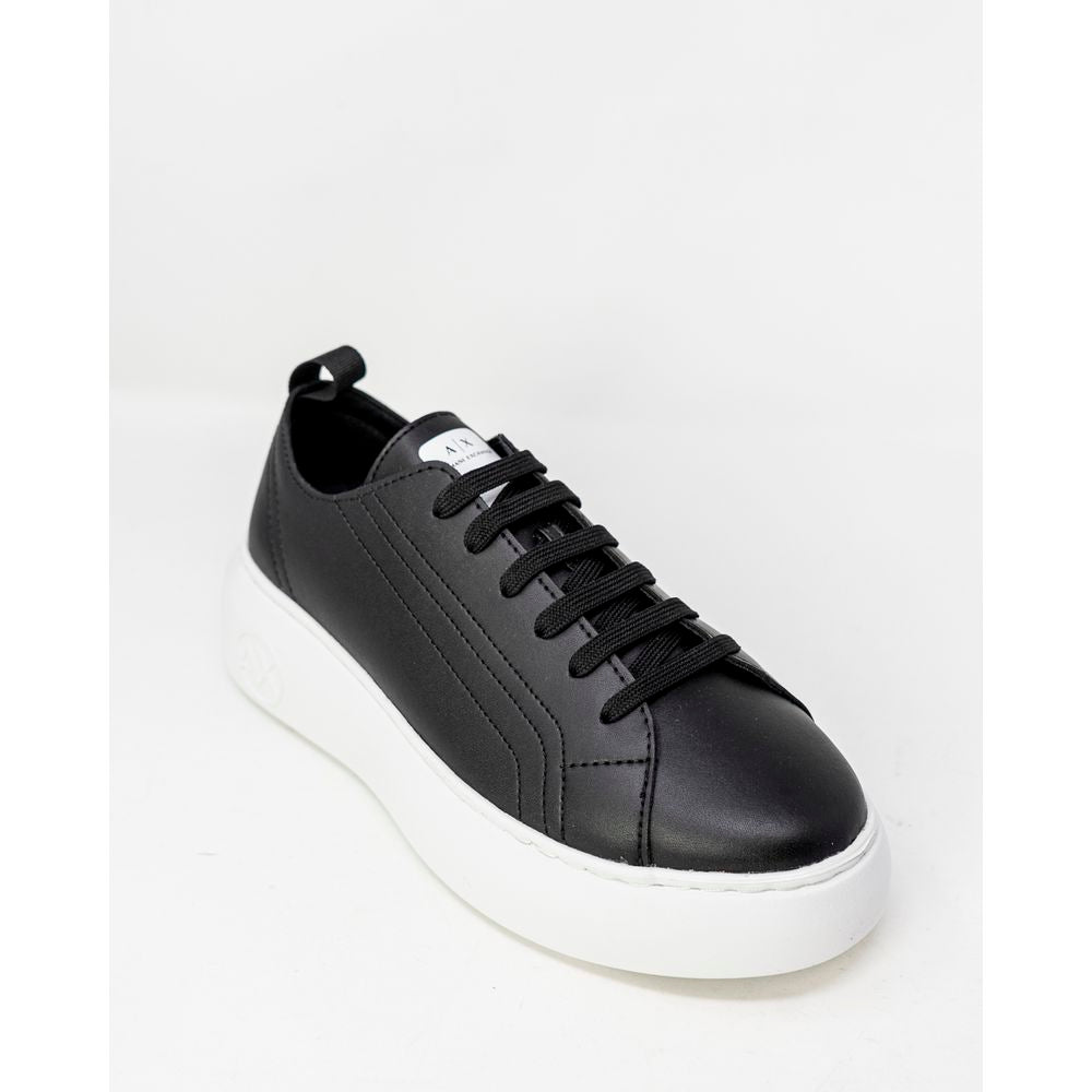  - Black Synthetic Leather Sneaker