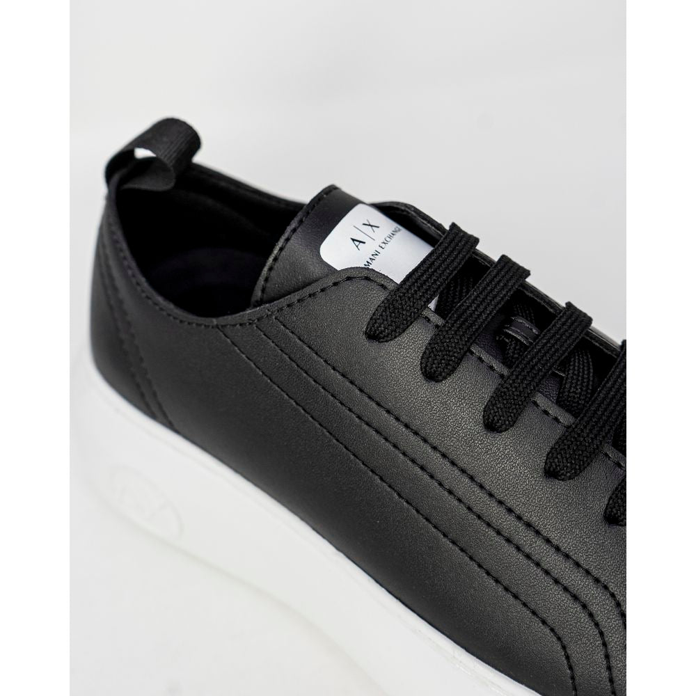  - Black Synthetic Leather Sneaker