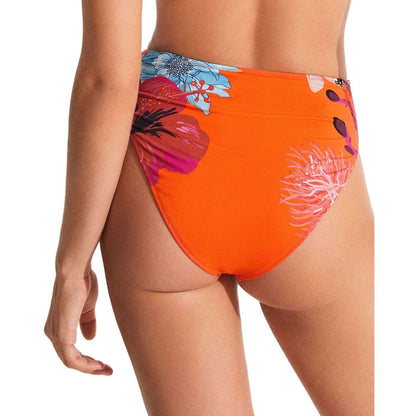  - Orange Polyester Swimwear