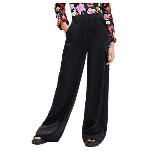  - Black Viscose Jeans & Pant