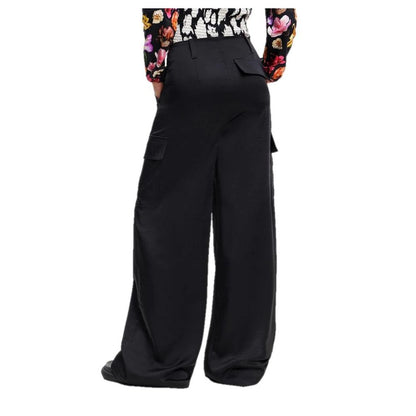  - Black Viscose Jeans & Pant