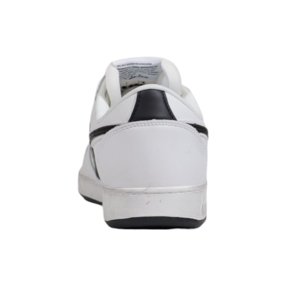  - Black And White Leather Sneaker