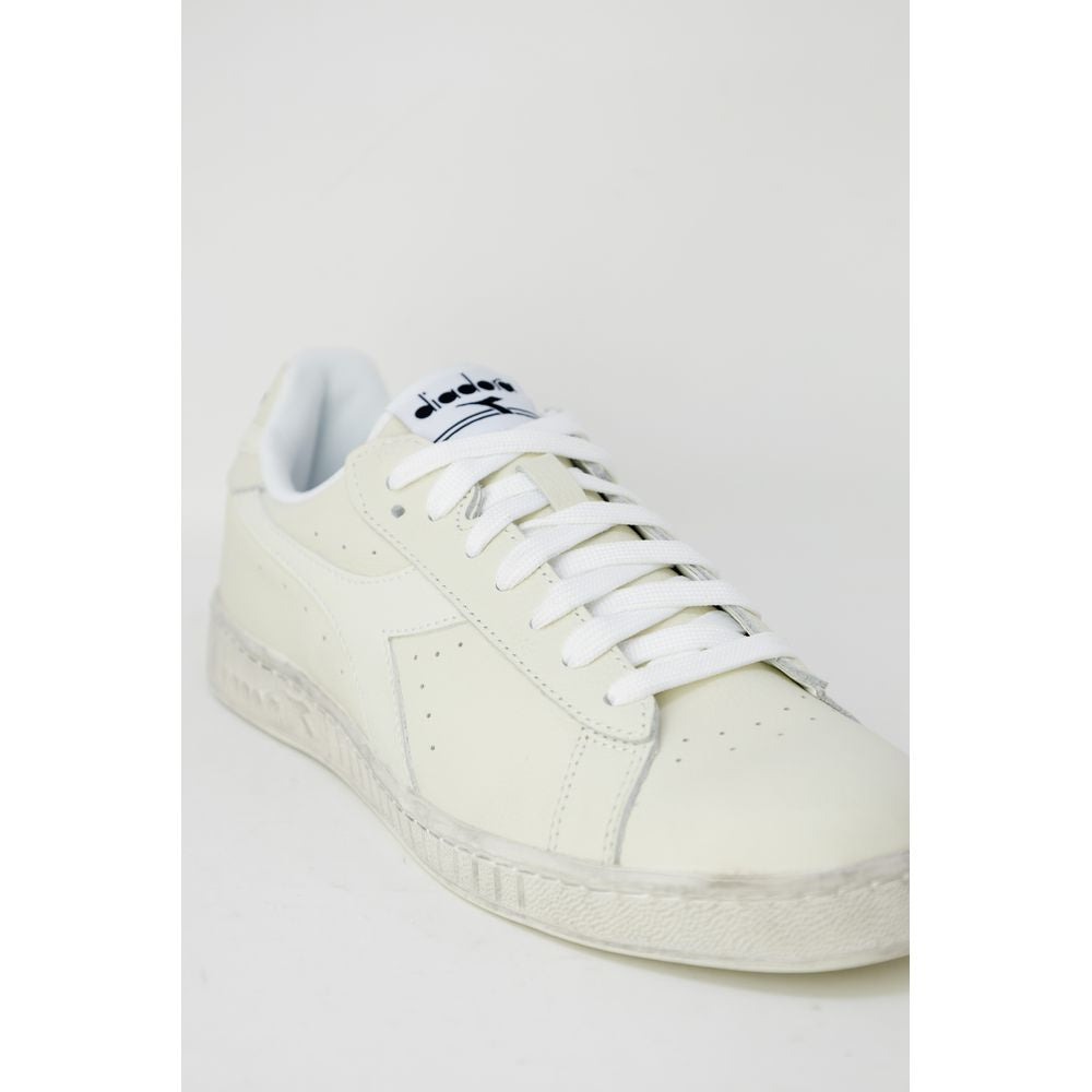  - White Synthetic Leather Sneaker