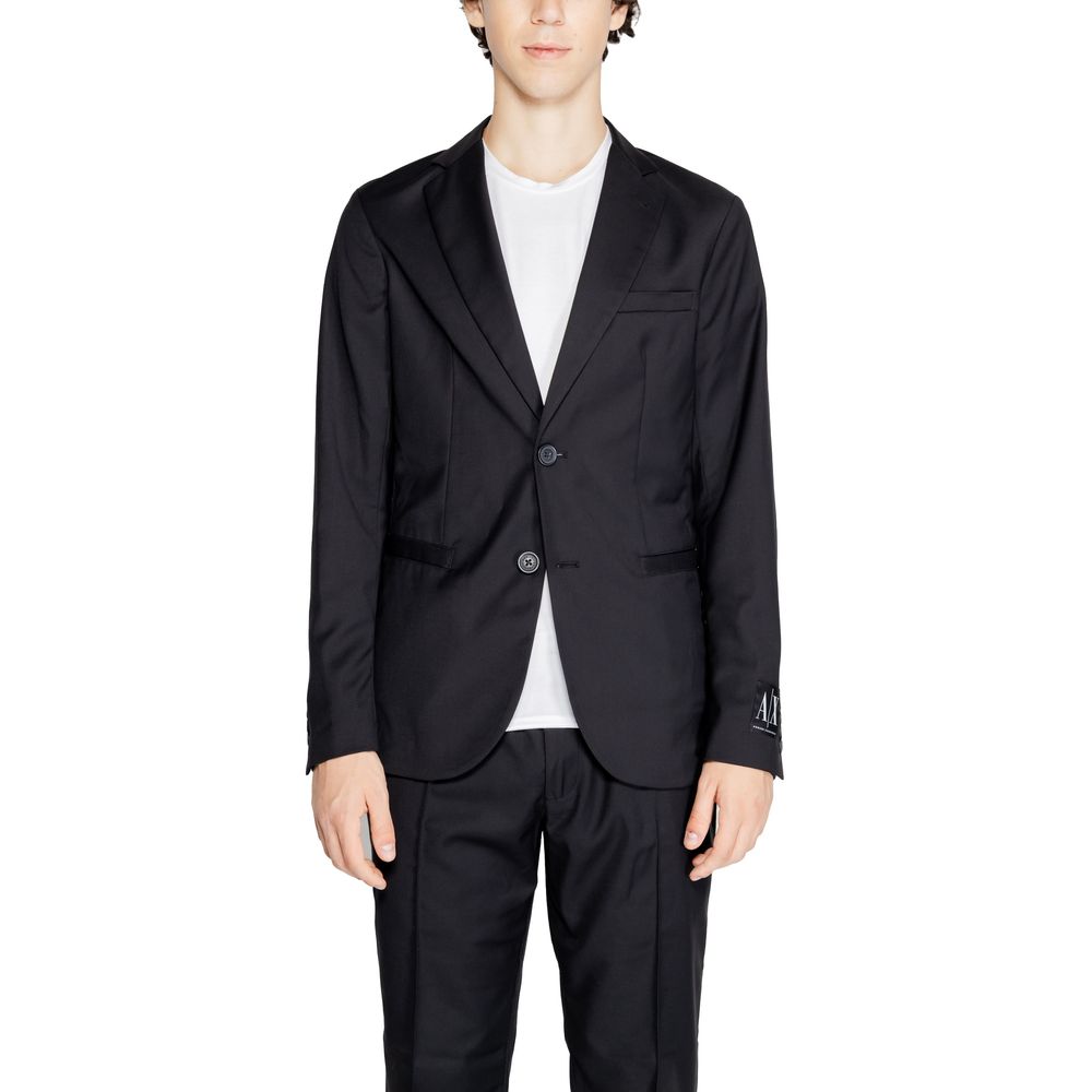  - Black Polyester Blazer